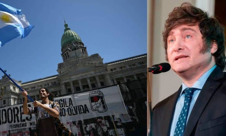 Reforma laboral de Javier Milei avanza en el Senado argentino entre protestas