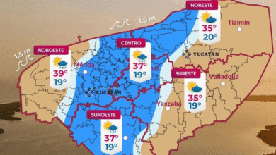 Clima en Yucatán: se mantiene ambiente caluroso con posible lluvia (Foto de Procivy)