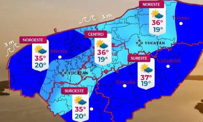 Clima en Yucatán: se espera el ingreso del Frente Frío hoy