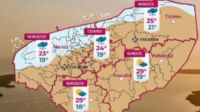 Clima en Yucatán: probabilidad de lluvia y amaneceres frescos