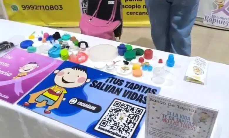Banco de Tapitas impulsa recolección en Mérida para apoyar a niños con cáncer
