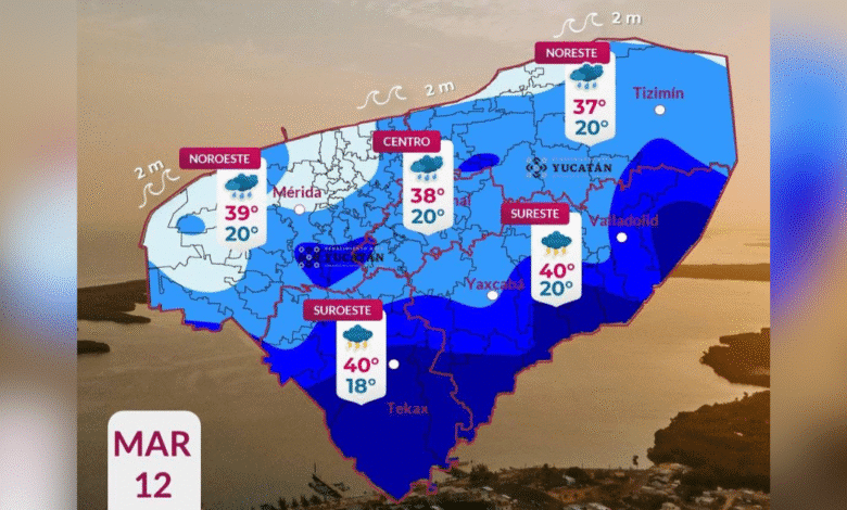 clima en yucatán ingresa frente frío débil
