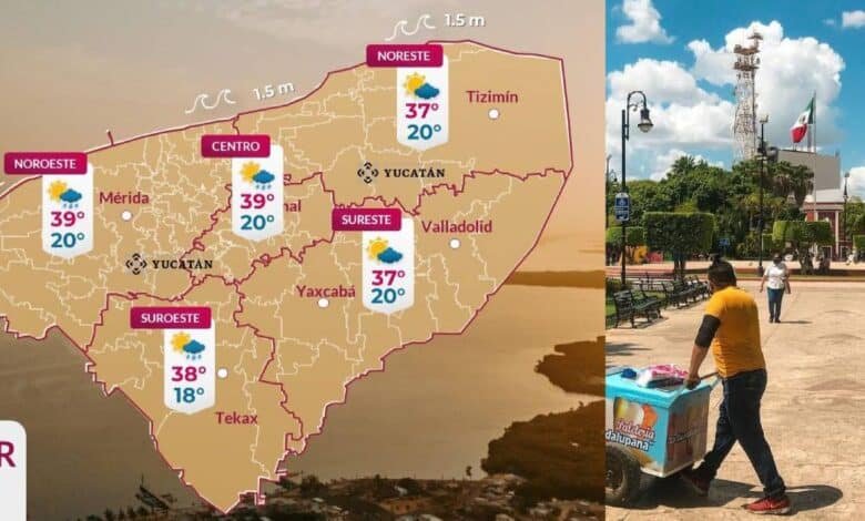 clima en yucatán se mantendrá ambiente muy caluroso en el día