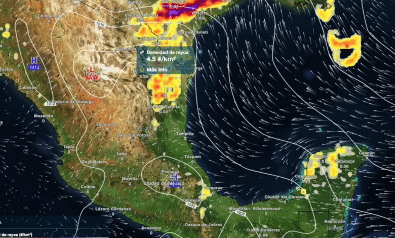Clima extremo en México Tornados en el norte y calor de 40 °C en el sur (Foto Meteored)