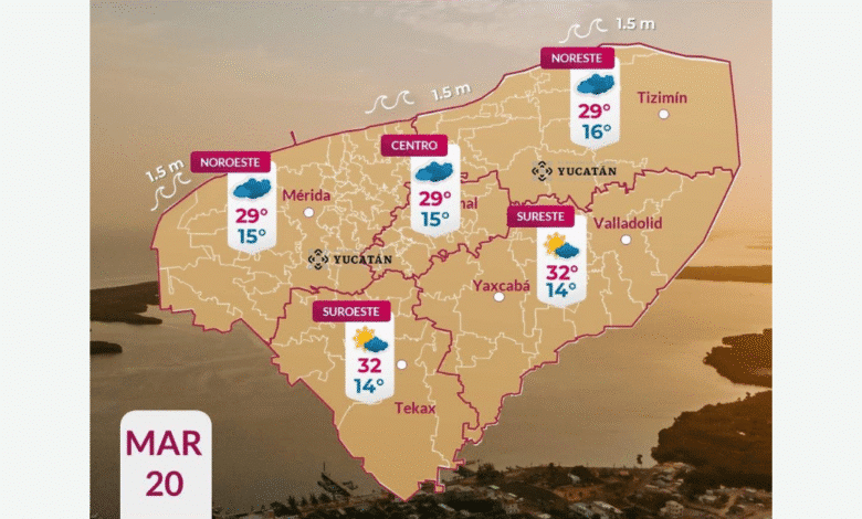 clima hoy en yucatán pronóstico anticipa mañana fría y tarde cálida este viernes