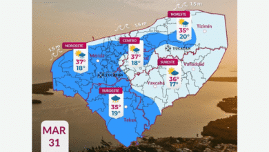 clima hoy en yucatán pronóstico revela lluvias y zonas de intenso calor