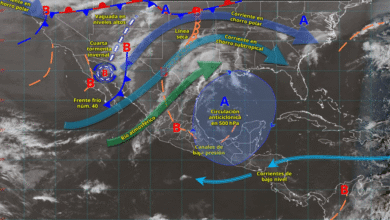 Cuarta tormenta invernal y frente frío 40 provocarán lluvias, fuertes vientos y posible nieve en el norte de México