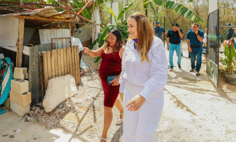 entregan acción de vivienda y “fachada violeta” en san antonio xluch