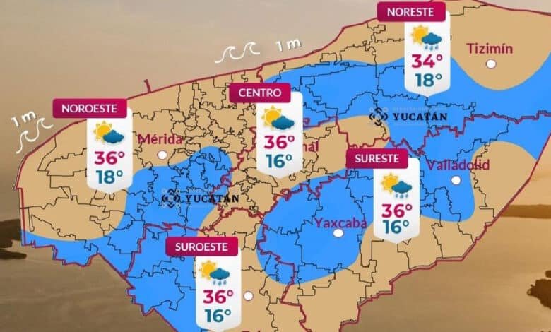 Clima hoy en Yucatán: pronóstico revela lluvias (Foto de Procivy)