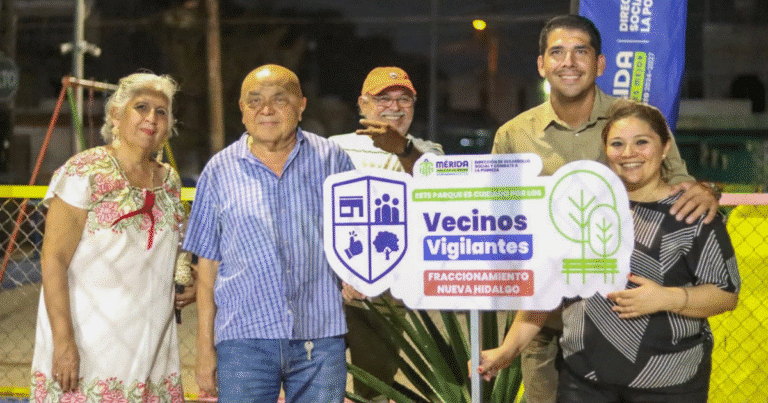 fortalece mérida la unión vecinal con el nombramiento de cuidadores de parque