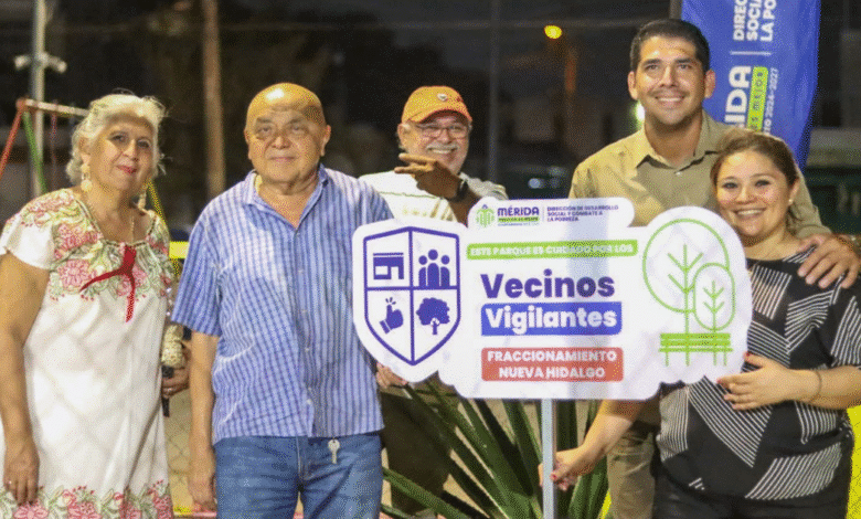 fortalece mérida la unión vecinal con el nombramiento de cuidadores de parque