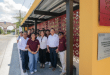 gobierno de yucatán construye paradero en utr sur de tekax para estudiantes