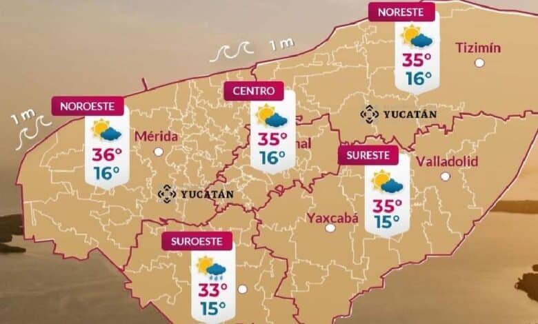 Clima hoy en Yucatán: pronóstico de lugares donde habrá chubascos y más calor (Foto de Procivy)