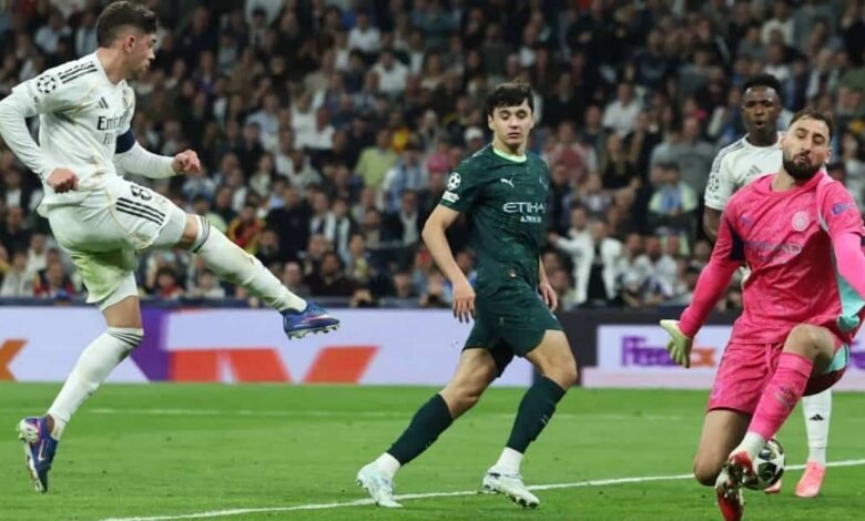 Manchester City vs Real Madrid de Octavos de Final de Champions League. Imagen: redes sociales.