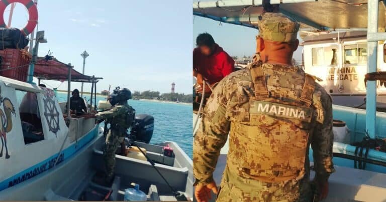 marina y conapesca colaboran en la retención precautoria por falta de los permisos