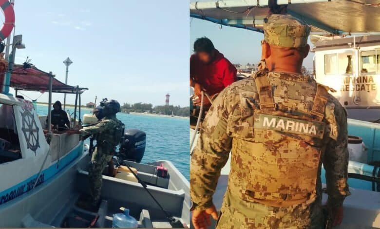 marina y conapesca colaboran en la retención precautoria por falta de los permisos