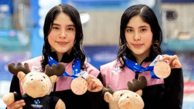 Mía y Lía Cueva ganan bronce en la Copa del Mundo de Clavados 2026 (1)