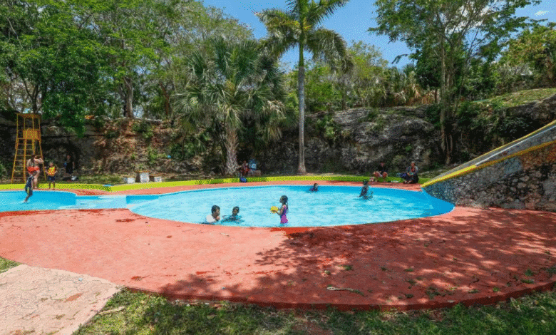 preparan piscinas del acuaparque del para recibir a visitantes en semana santa