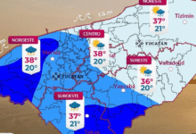 Prevén lluvias con viento y actividad eléctrica en Yucatán este sábado