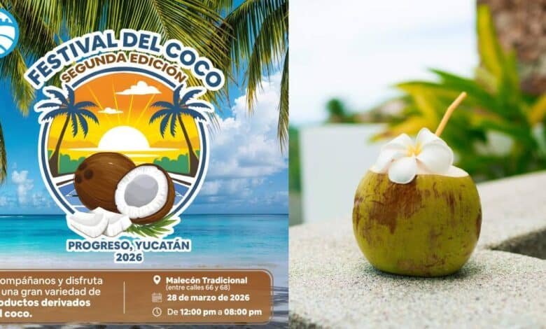 progreso alista el festival del coco 2026 en el malecón