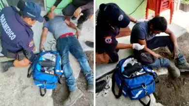 atienden en kanasín a hombre que se desmayó por golpe de calor