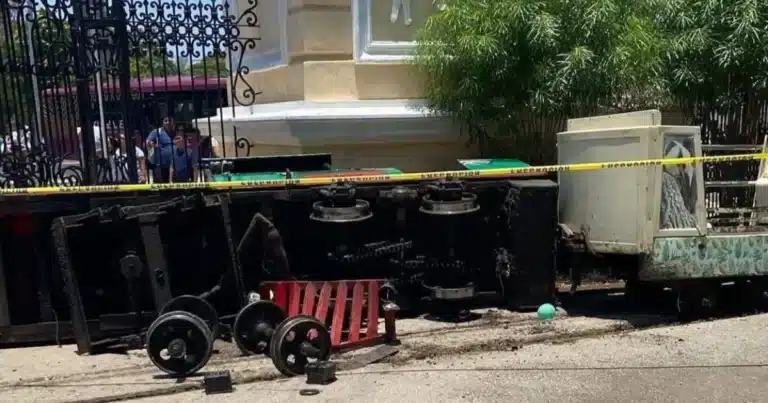 ayuntamiento de mérida atiende accidente en trenecito del centenario