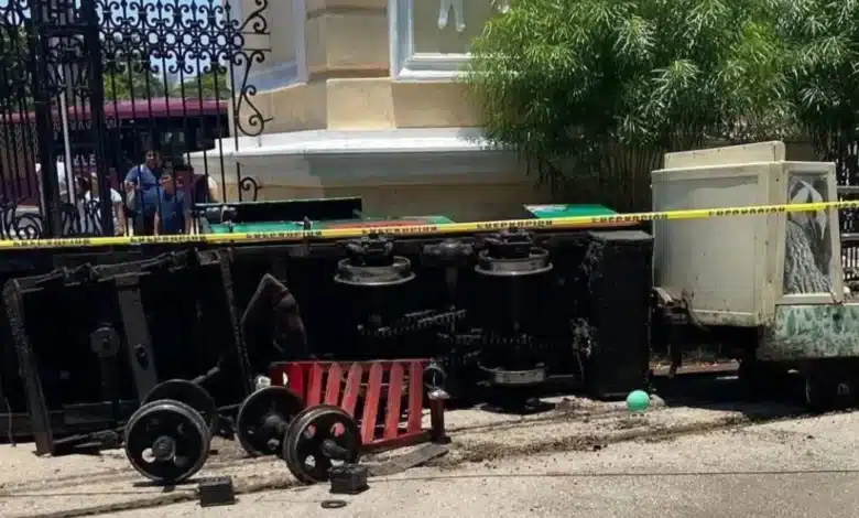 ayuntamiento de mérida atiende accidente en trenecito del centenario