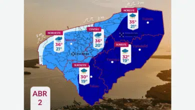 clima en yucatán hoy lluvias fuertes y calor de hasta 36 grados