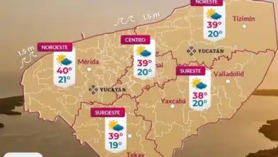 Clima en Yucatán será un sábado caluroso