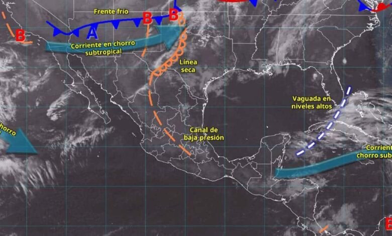 Clima hoy en México: frente frío, tormentas eléctricas y calor intenso