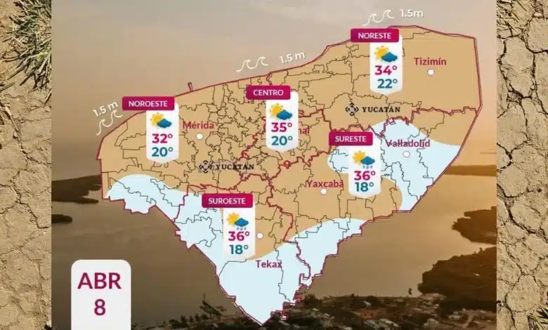 clima hoy en yucatán pronóstico revela calor intenso