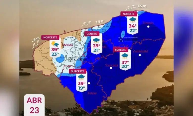 clima hoy en yucatán pronóstico revela intenso calor