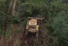 Deforestación dentro de la Reserva Ecológica Cuxtal (Foto de internet)