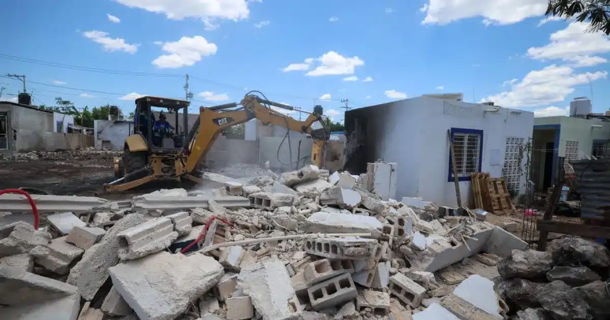 inicia reconstrucción de viviendas para familias afectadas por incendio en dzununcán 2