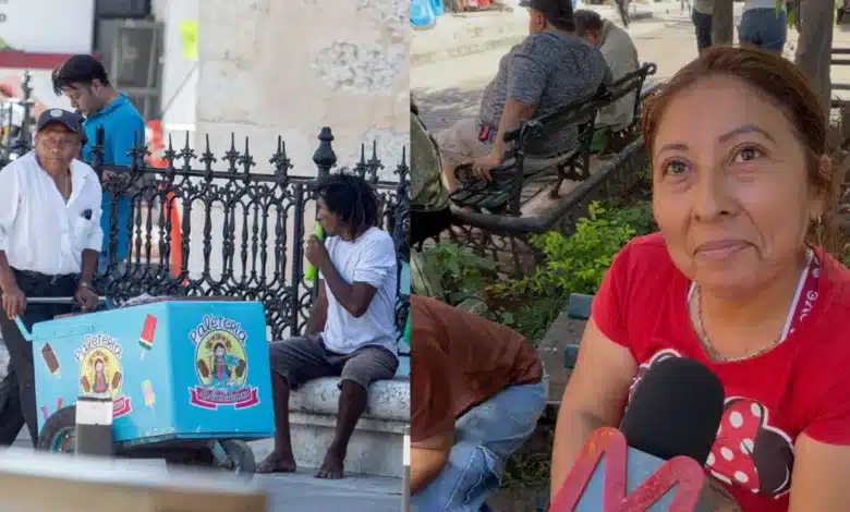 Meridanos comparten método para mitigar el calor