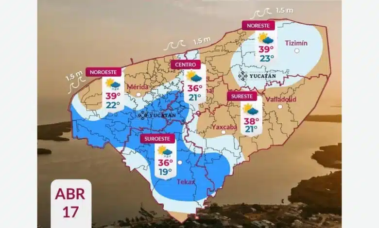 pronóstico prevé calor extremo y lluvias aisladas este viernes
