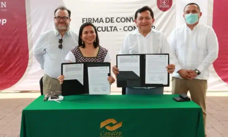 sedeculta y conalep firman alianza para impulsar cultura y educación en jóvenes de yucatán
