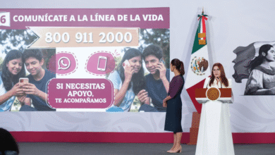 Sheinbaum lanza estrategia nacional de salud mental para jóvenes con seis ejes clave