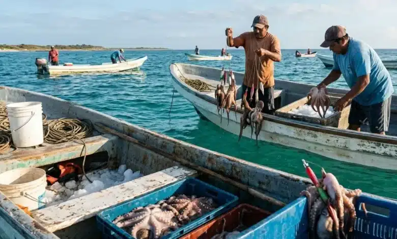 yucatán impulsa exportación de pulpo maya y busca nuevos mercados internacionales