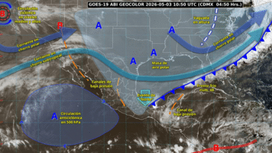 Alerta por lluvias intensas en Veracruz y el sureste