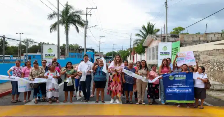 cecilia patrón entrega calles rehabilitadas y nuevo domo en santa rosa como parte de “mérida enchula”