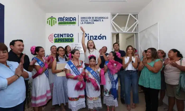 Cecilia Patrón inaugura nuevo Centro Aprende en Colonia Pinzón II