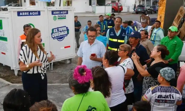 cecilia patrón llama a utilizar los puntos mérida limpia para prevenir inundaciones