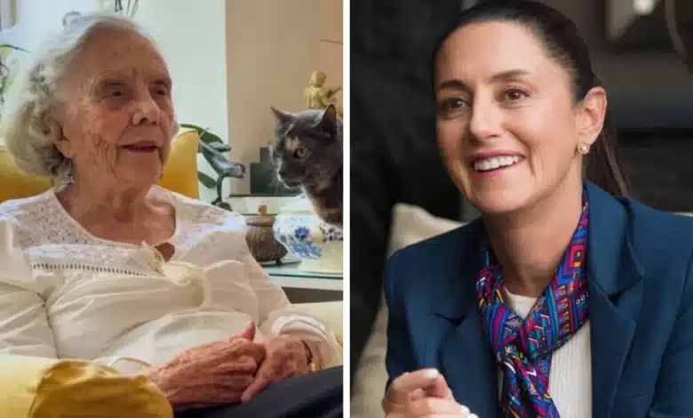 claudia sheinbaum felicita a elena poniatowska por sus 94 años
