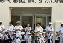 claudia sheinbaum inaugura el nuevo hospital general naval de yucalpetén en progreso
