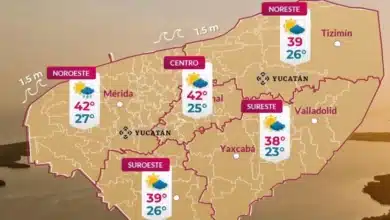 Clima hoy en Yucatán continúa ambiente muy caluroso durante el día