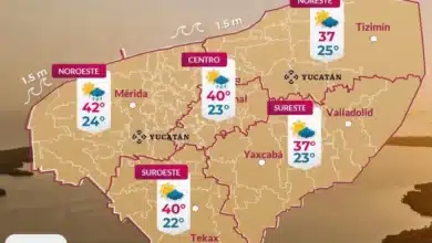 Clima hoy en Yucatán se espera un día caluroso