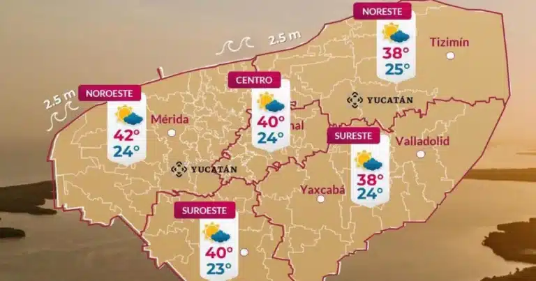 Clima en Yucatán: pronóstico revela municipios con mayor calor para hoy (Foto de Procivy)