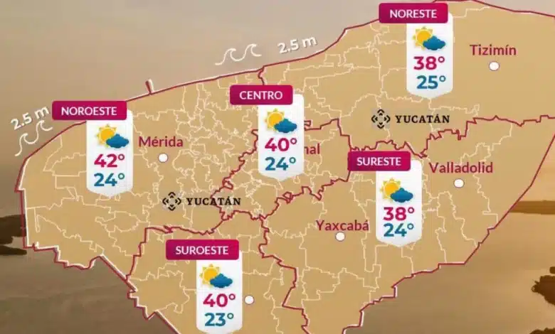 Clima en Yucatán: pronóstico revela municipios con mayor calor para hoy (Foto de Procivy)