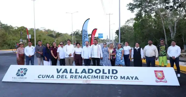 Valladolid estrena nueva ciclovía para fortalecer la movilidad segura y sustentable (Foto de cortesía)